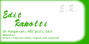 edit rapolti business card